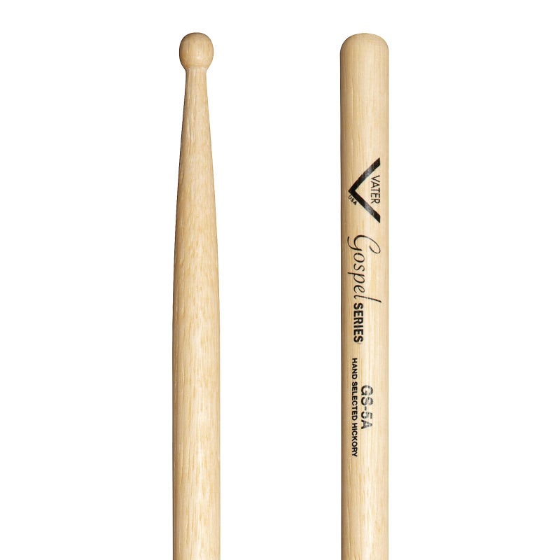 Vater Gospel Series 5A Hickory Wood Tip Drum Sticks, Pair